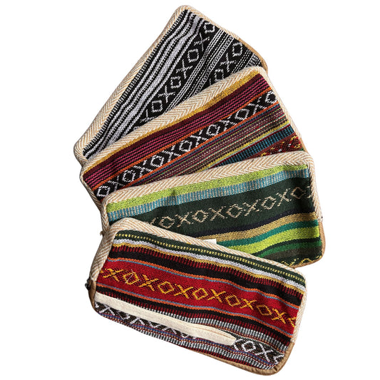 Pochette zippée en chanvre pour téléphone (assortiment)
