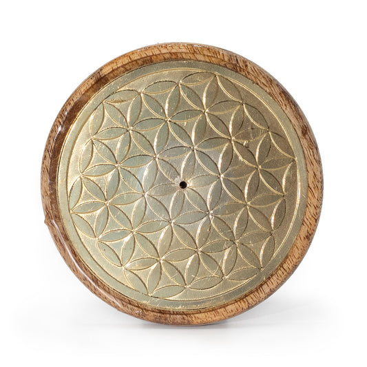 Or sur bois de manguier - Fleur de vie