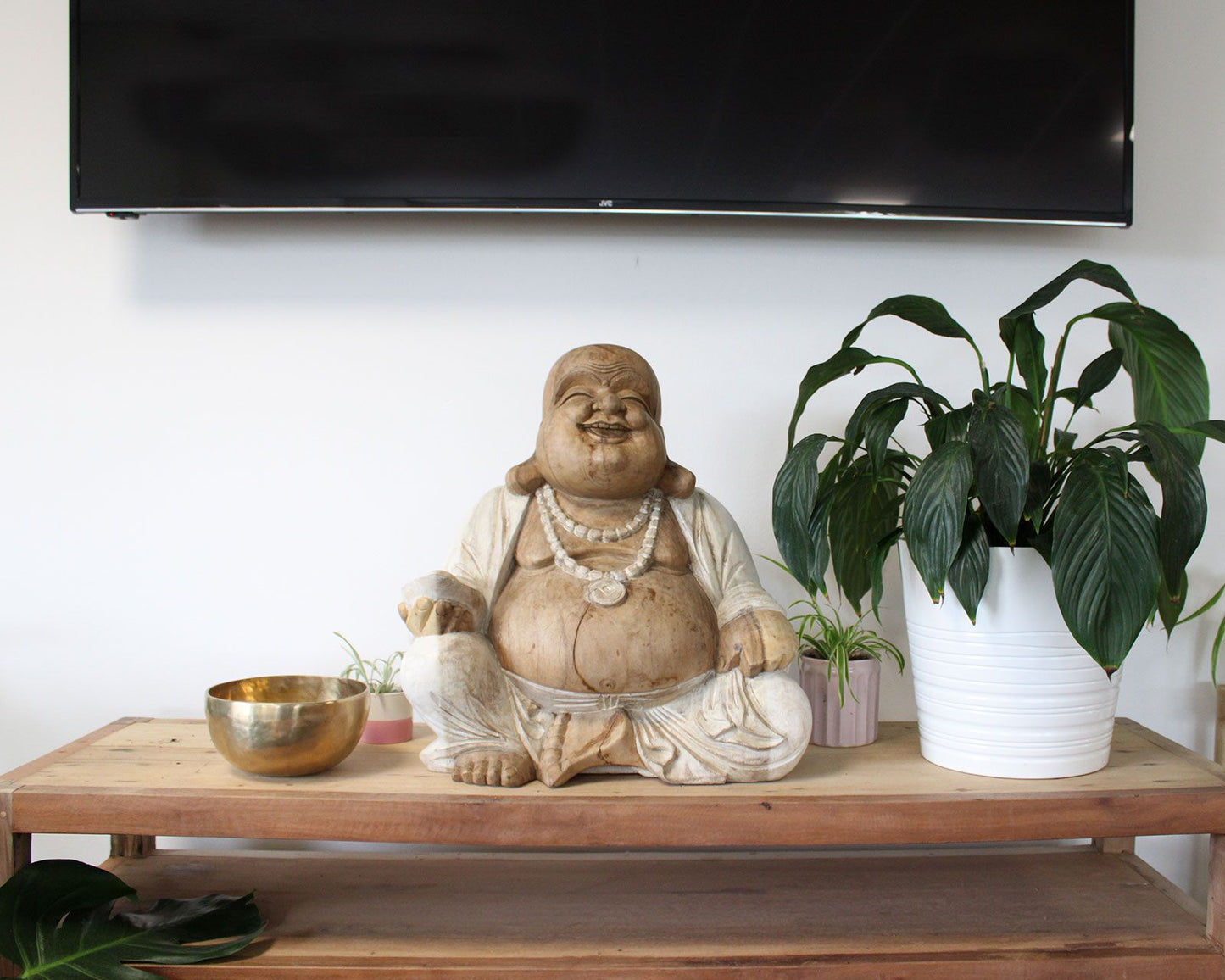 Bouddha heureux - Blanchi 50 cm