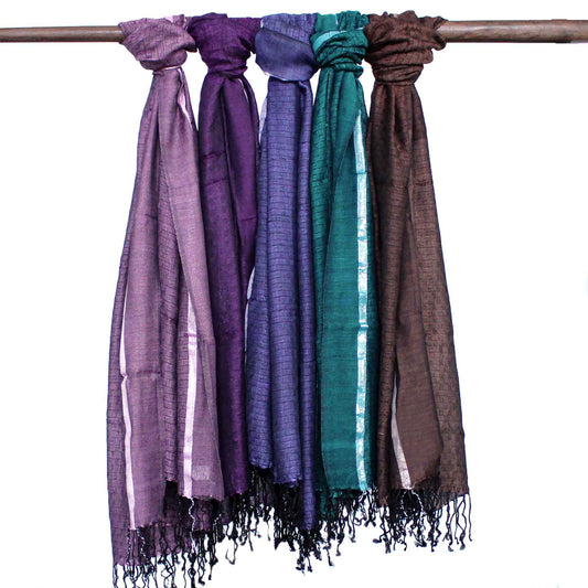 Foulards Varanasi - 22x72cm - Vert sauvage