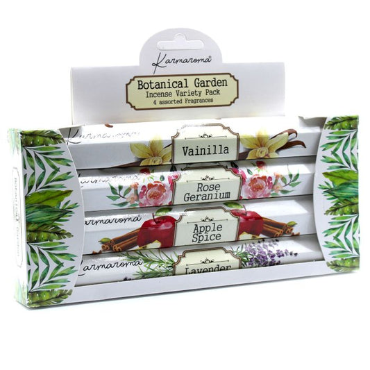 Coffret cadeau d'encens Jardin botanique - 4 parfums assortis
