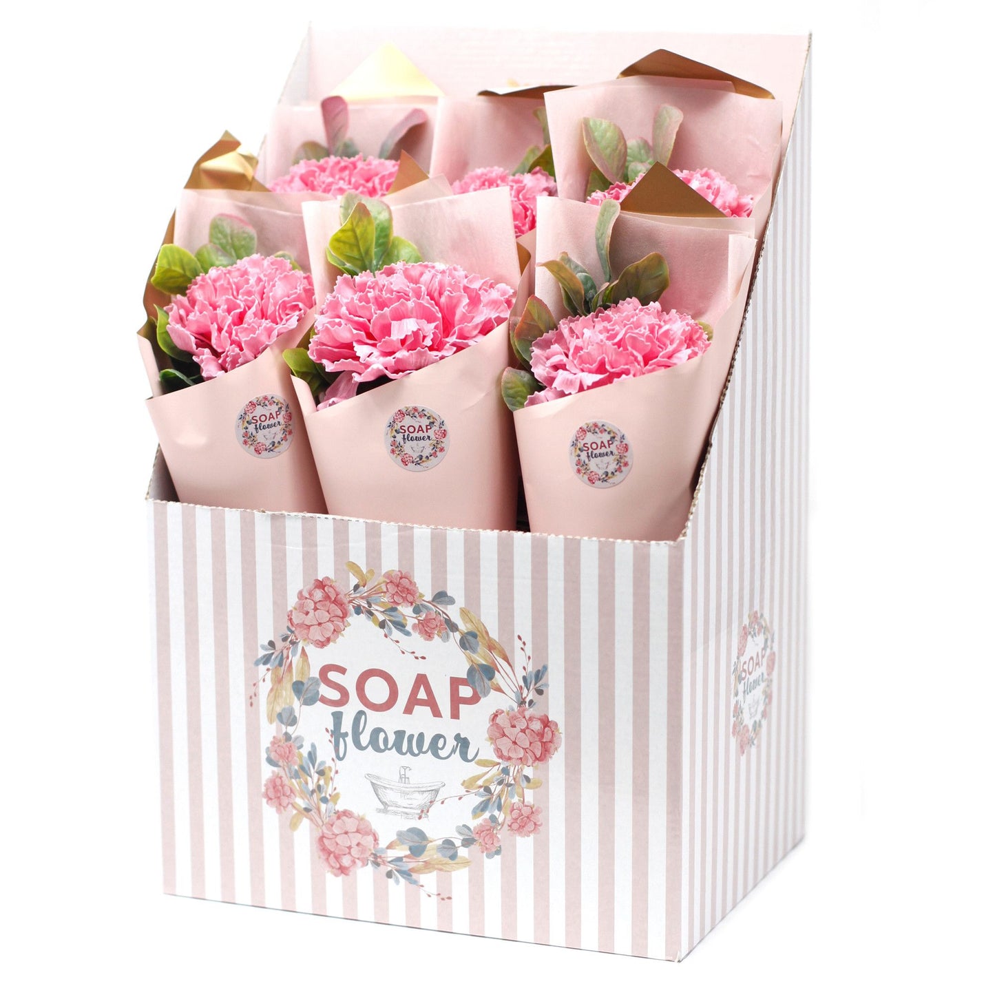 Fleurs de savon - Bouquet d'œillets