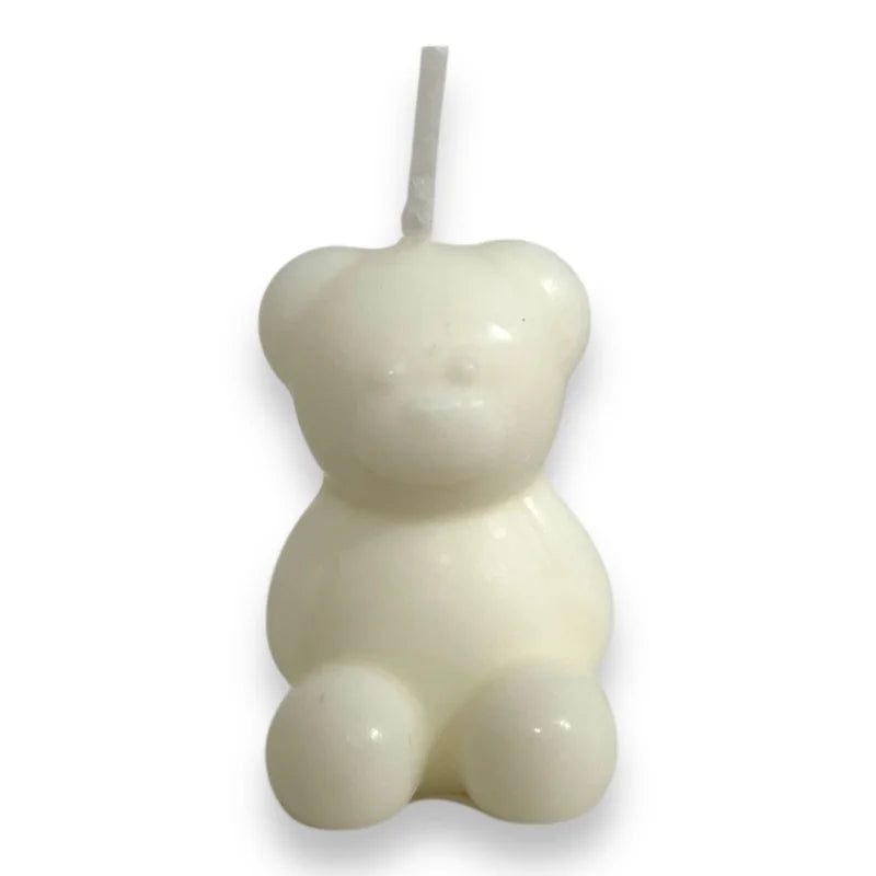Bougies de baptême originales en forme d'ours en peluche